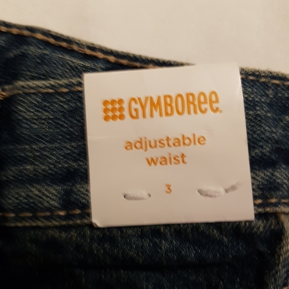 Gymboree girls size 3 3T jean shorts flowers embroidered, New - Picture 2 of 4